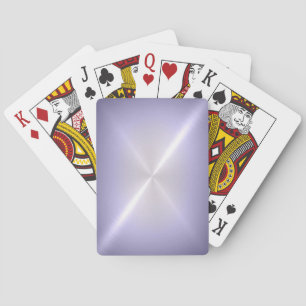 Brushed Silver Metal Playing Cards