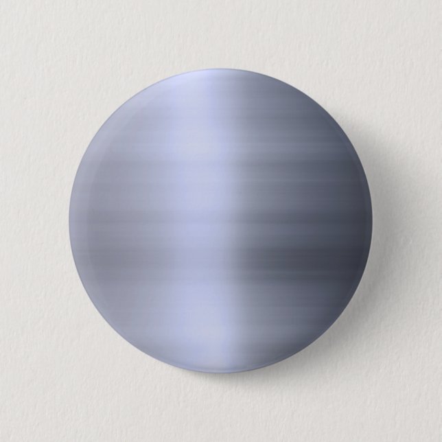 Brushed Silver Metal Textured 6 Cm Round Badge (Front)