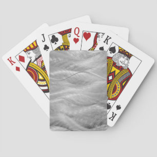 Brushed Stainless Steel Abstract Playing Cards