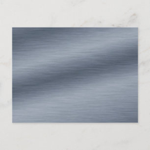 Brushed Stainless Steel Look Postcard