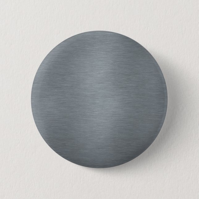 Brushed Steel 6 Cm Round Badge (Front)