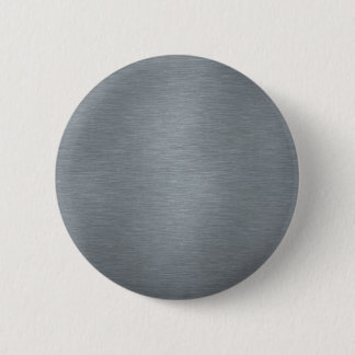 Brushed Steel 6 Cm Round Badge