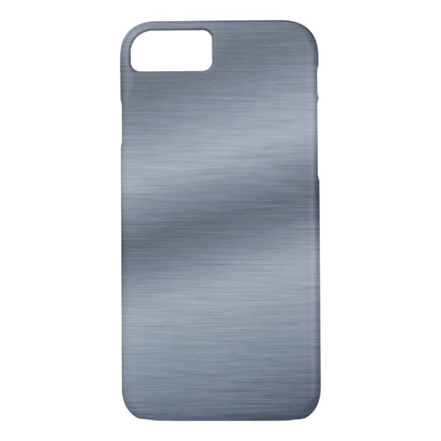 Brushed Steel Look Elegant iPhone 7 Case (Back)