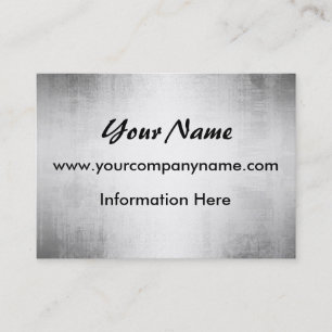 Brushed Steel Metal Business Cards
