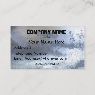 BRUSHED STEEL Metallic-effect Business Card