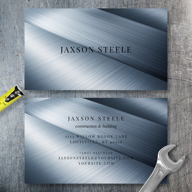 Brushed Steel Panel Business Card (Creator Uploaded)
