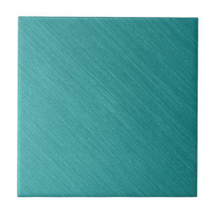 Brushed Teal Metal Look kash001 Ceramic Tile