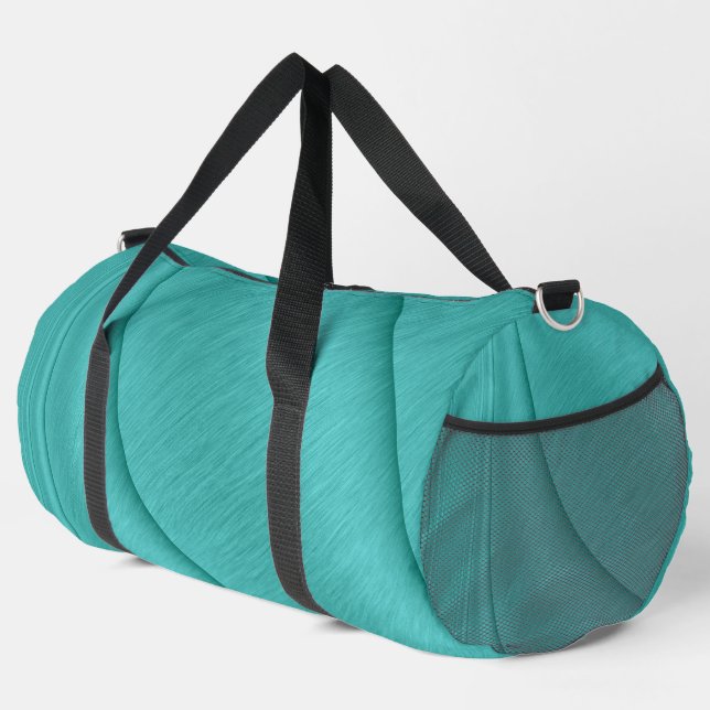 Brushed Turquoise Delight Duffle Bag (Right Corner)