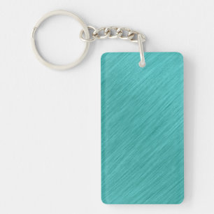 Brushed Turquoise Delight Key Ring