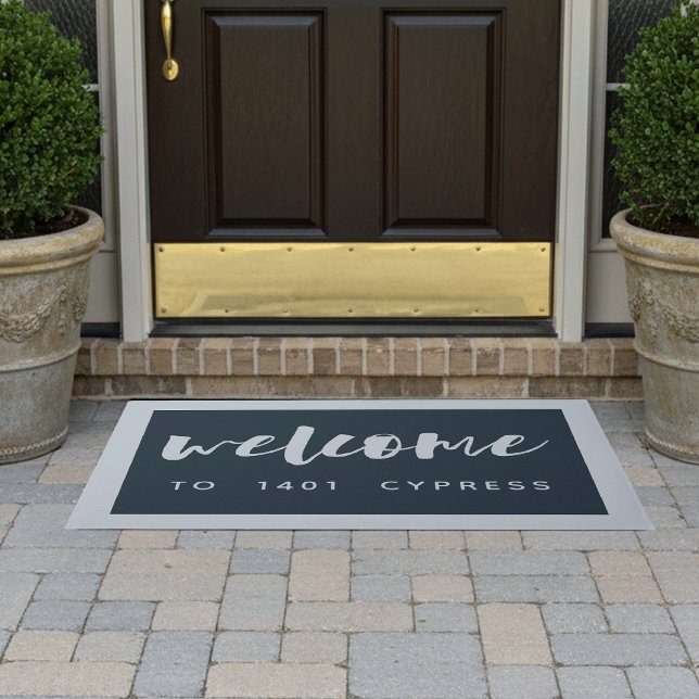 Brushed Welcome | Personalised Doormat (Creator Uploaded)