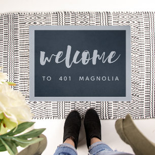 Brushed Welcome Personalised Doormat