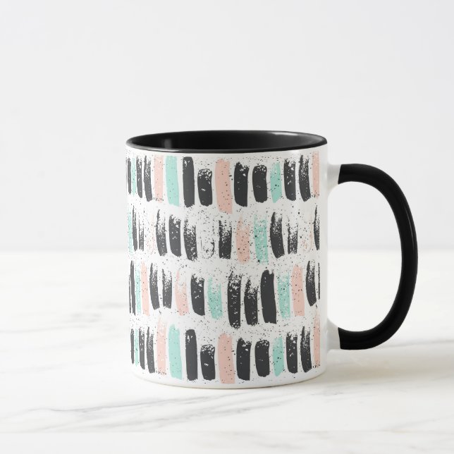 Brushes & Ink Strokes Pattern Mug (Right)