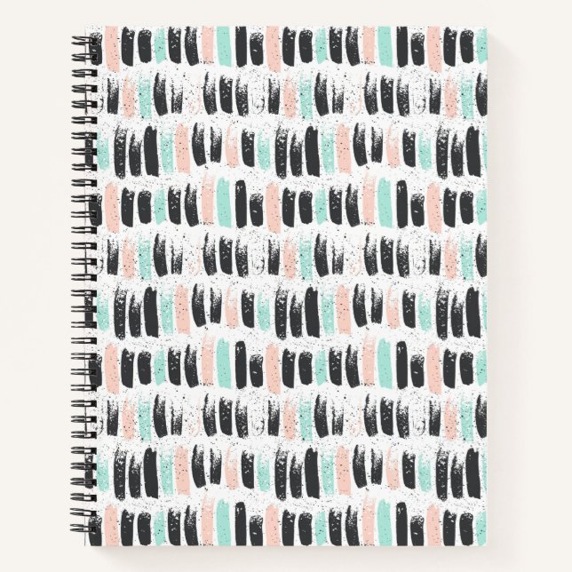 Brushes & Ink Strokes Pattern Notebook (Front)