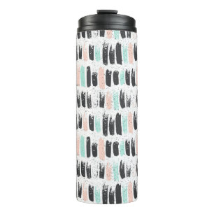 Brushes & Ink Strokes Pattern Thermal Tumbler