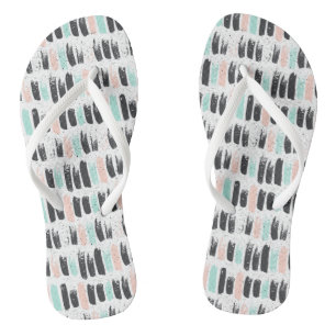 Brushes & Ink Strokes Pattern Thongs