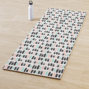 Brushes & Ink Strokes Pattern Yoga Mat