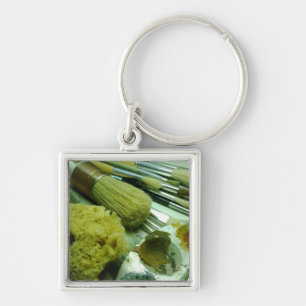 Brushes & Paint Key Ring
