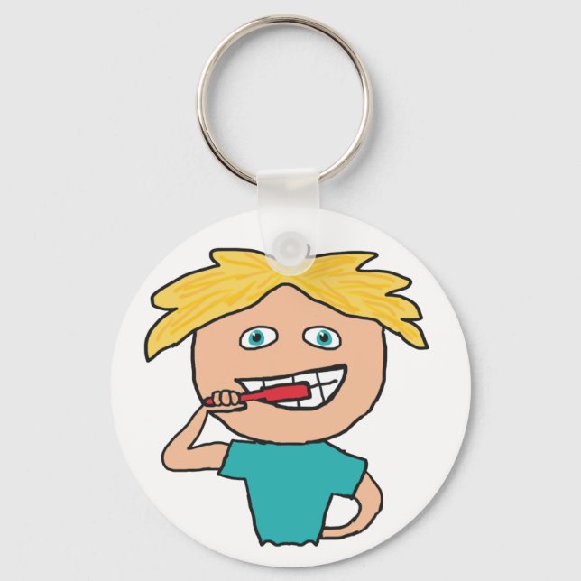Brushing Teeth Key Ring (Front)
