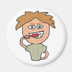Brushing Teeth Magnet