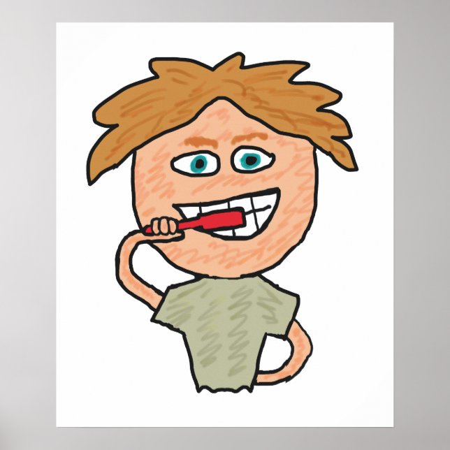 Brushing Teeth Poster (Front)