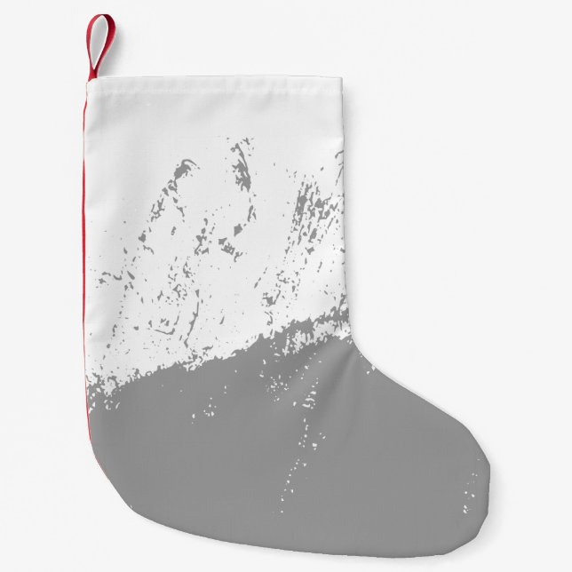 Brushstroke 11 small christmas stocking (Front)