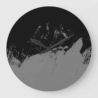 Brushstroke 2 large clock