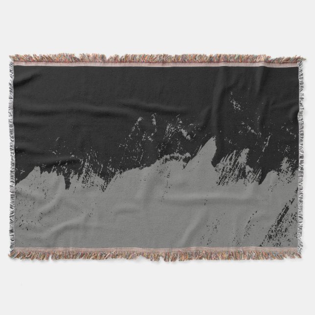 Brushstroke 2 throw blanket (Front)