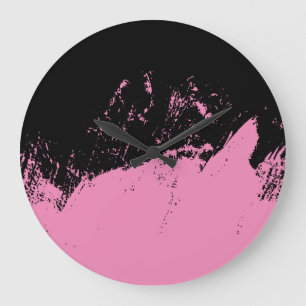Brushstroke 4 large clock