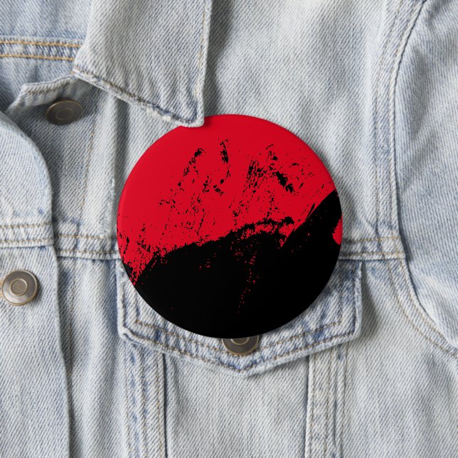 Brushstroke 9 10 cm round badge (In Situ)