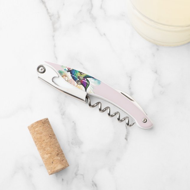 Brushstroke Bird Art Corkscrew (Front)