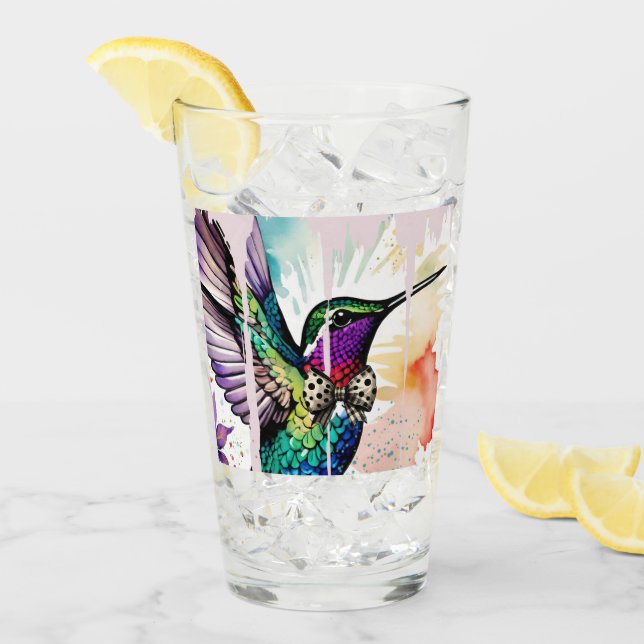 Brushstroke Bird Art Glass (Front Ice)