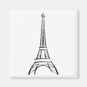 Brushstroke Eiffel Tower Magnet