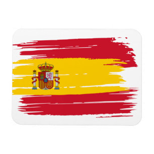 Brushstroke Spain Flag Magnet
