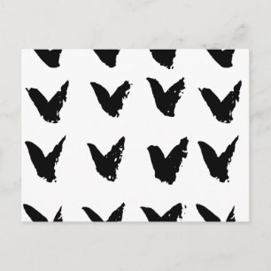 Brushtroke Chevron Pattern Postcard