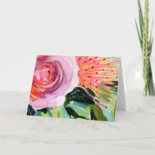 Brushy Floral I Card