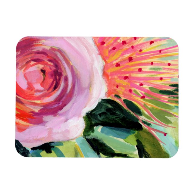 Brushy Floral I Magnet (Horizontal)