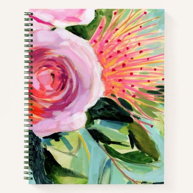 Brushy Floral I Notebook (Front)