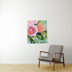 Brushy Floral I Tapestry