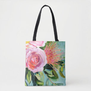 Brushy Floral I Tote Bag