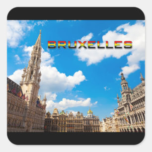 Brussels 01E Square Sticker