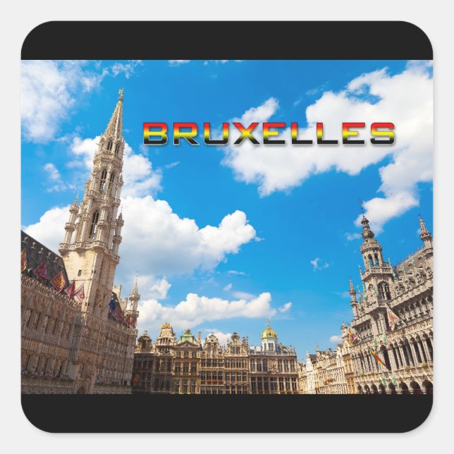 Brussels 01E Square Sticker (Front)