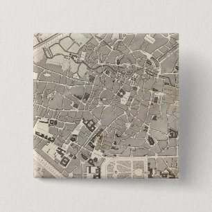 Brussels and Belgium 15 Cm Square Badge