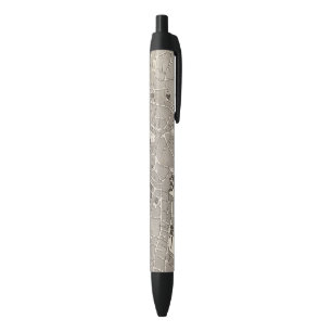 Brussels and Belgium Black Ink Pen