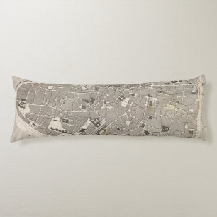 Brussels and Belgium Body Cushion