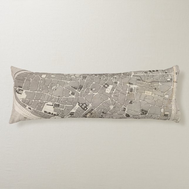 Brussels and Belgium Body Cushion (Front)