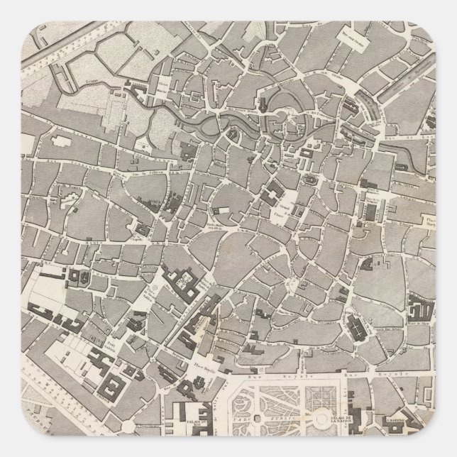 Brussels and Belgium Square Sticker (Front)