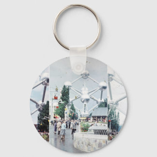 Brussels Atomium Photo Collage Key Ring