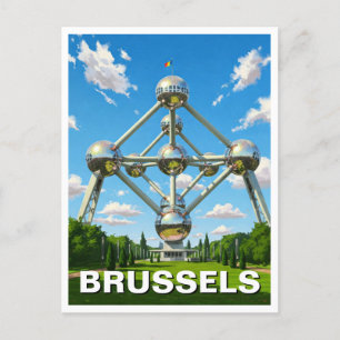 Brussels Belgium Atomium Travel Postcard
