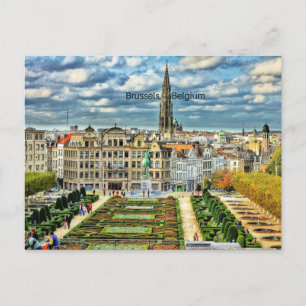 Brussels, Belgium cityscape photo Postcard