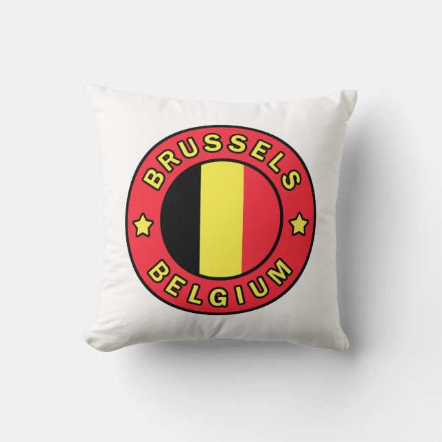 Brussels Belgium Cushion (Front)